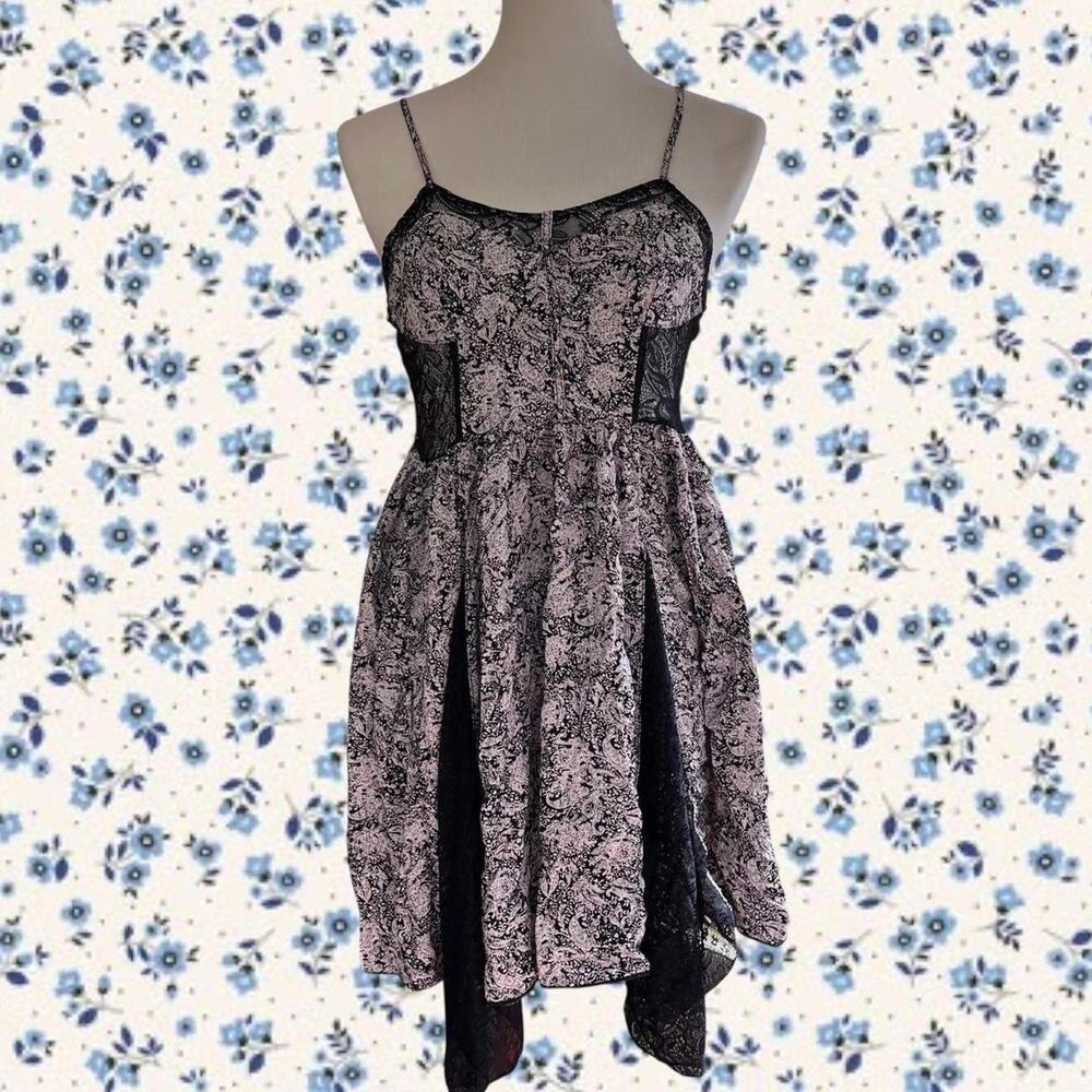 Lace floral baby doll dress size large